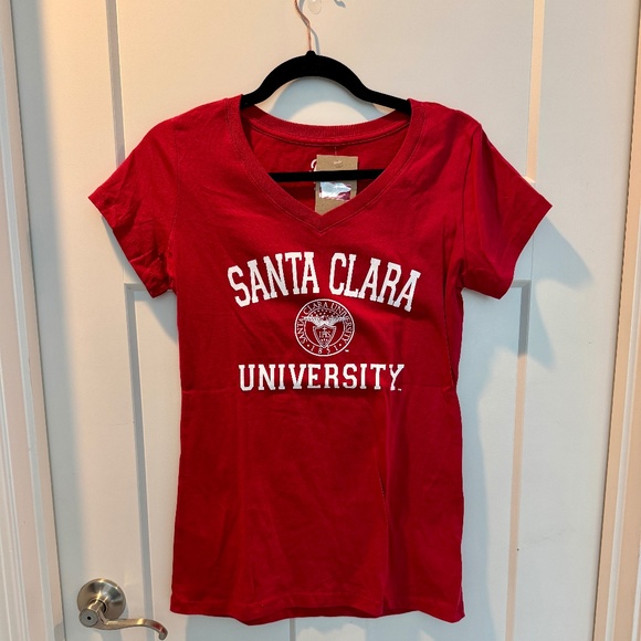 Blue 84 Tops - Women's Santa Clara University T Shirt, cap sleeves, NWT, Red, L